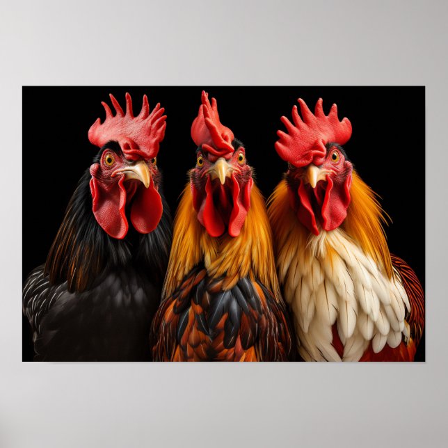 Poster Art Roosters (Front)