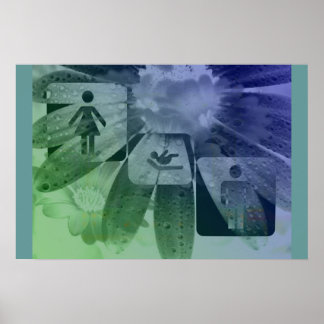 Poster Art salle de bain