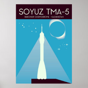 Poster Art spatial Soyouz TMA-5