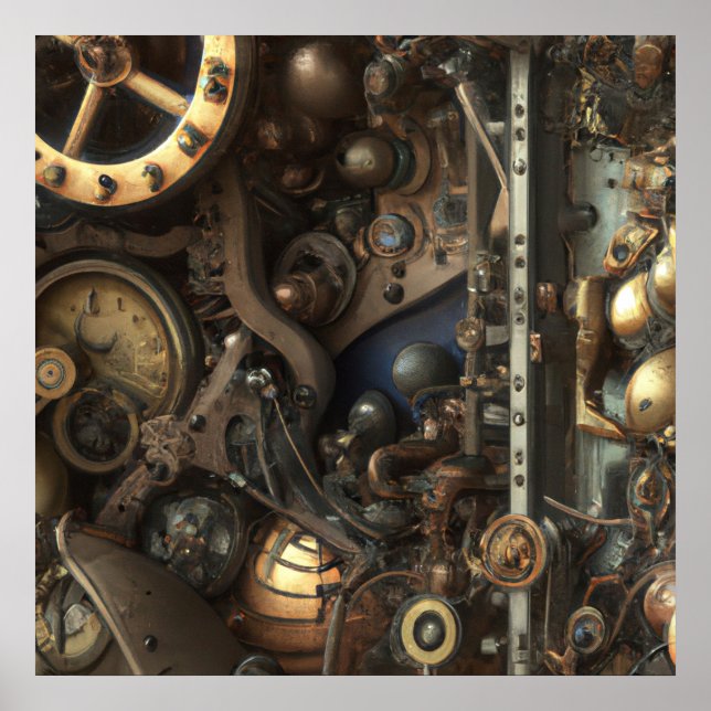 Poster Art Steampunk (Devant)