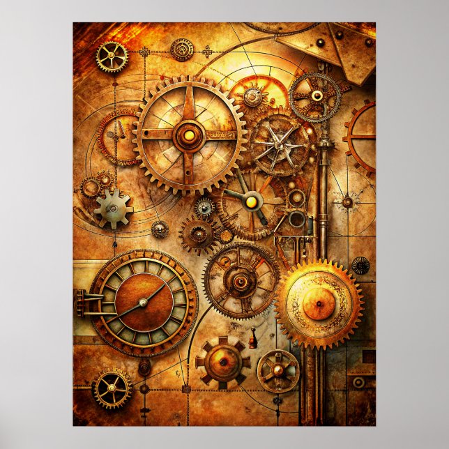 Poster Art Steampunk (Devant)