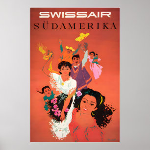 Poster Art sud-américain Femmes sud-américaines Impressio