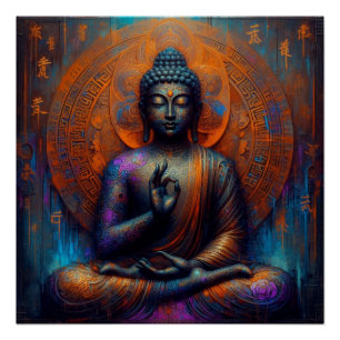 POSTER ART TRANSCENDENTAL DE BUDDHA #9