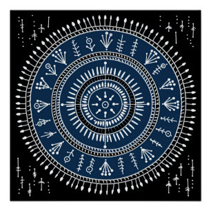 Poster Art tribal Warli