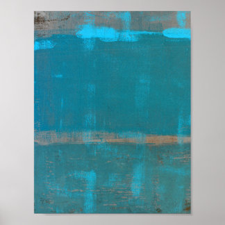 Poster Art Turquoise 'réfrigéré'