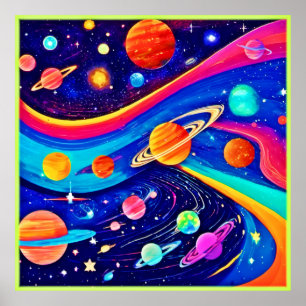 Poster Art Univers Vibrant