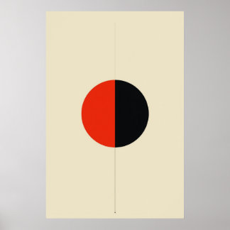 Poster Art vectoriel Abstrait géométrique minimaliste