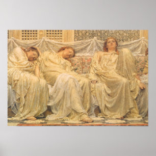 Poster Art victorien, rêveurs d'Albert Joseph Moore
