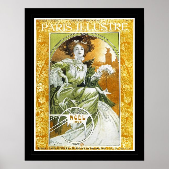 Poster Art Vintage Alphonse Mucha (Devant)
