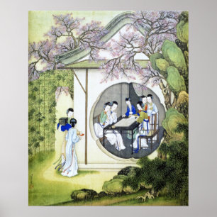 Poster Art vintage chinois ancien