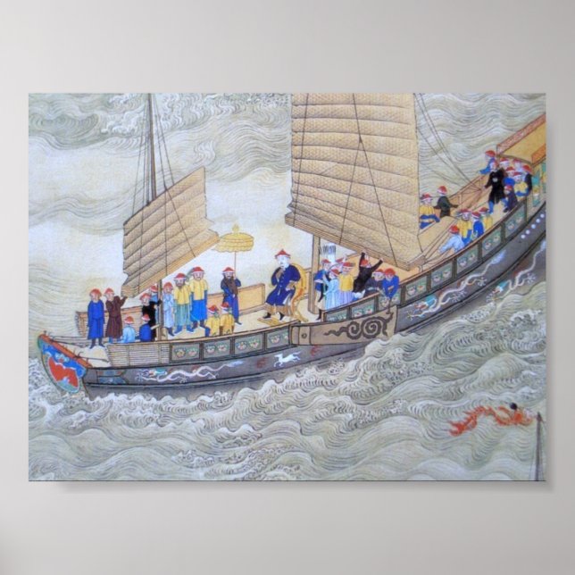 Poster Art vintage chinois ancien (Devant)