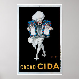 Poster Art vintage d'annonce de nourriture de Cida de