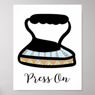 Poster Art vintage de mur de buanderie de fer