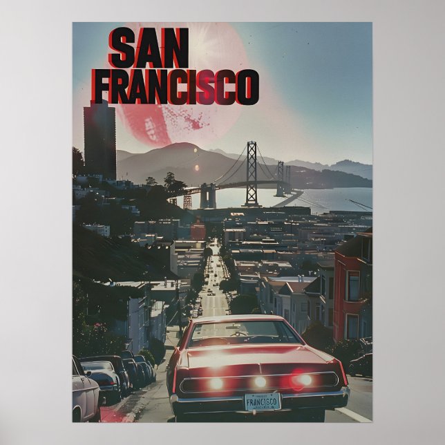 Poster Art Vintage de San Francisco (Devant)