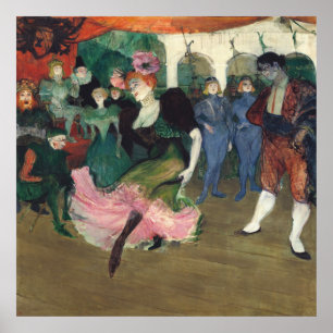 Poster Art vintage du French Can-Can de Toulouse-Lautrec