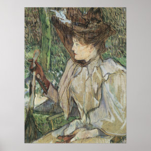 Poster Art vintage, Femme aux gants par Toulouse Lautrec