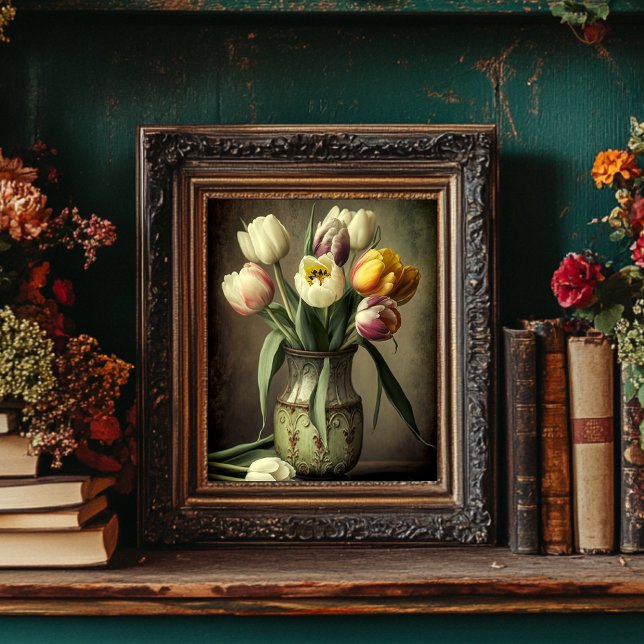 Poster Art vintage Floral Téléchargeable - Tulipes Printe (Créateur téléchargé)