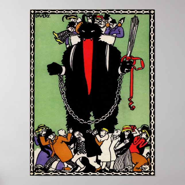 Poster Art vintage Krampus (Devant)