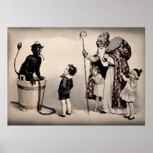 Poster Art vintage Krampus