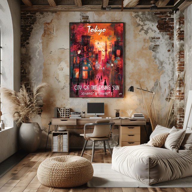 Poster Arte Contemporáneo Tokio: La Ciudad Sol Naciente (Créateur téléchargé)
