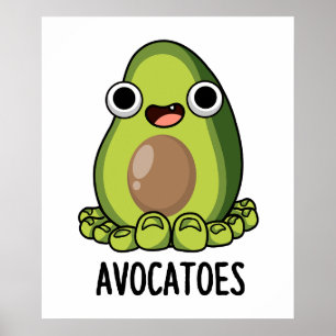 Poster Arteilles d'Avoca Drôle Puns Avocado