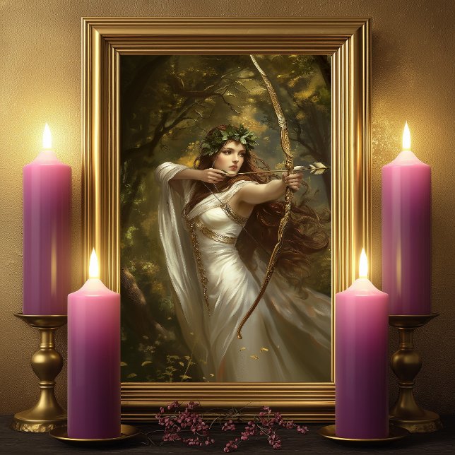 Poster Artemis Greek Goddess Enchanted Forest Archer (Créateur téléchargé)
