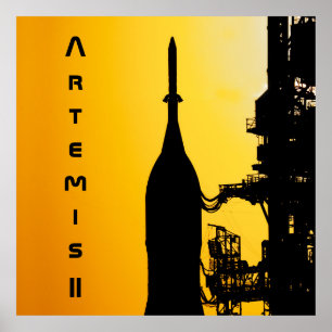 Poster Artemis II vers l'aire de lancement