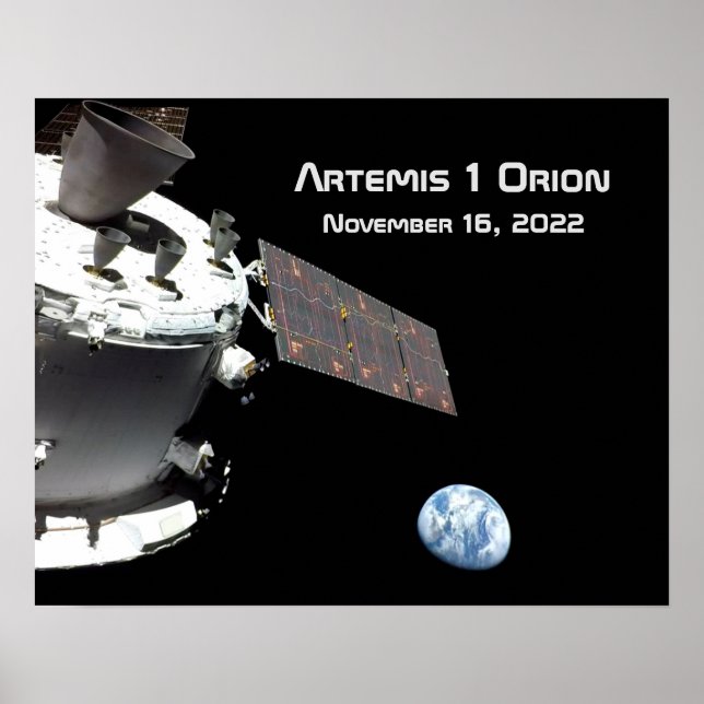 Poster Artemis Orion Marbre bleu marine (Devant)