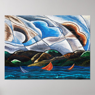 Poster Arthur Dove, Nuages et Eau