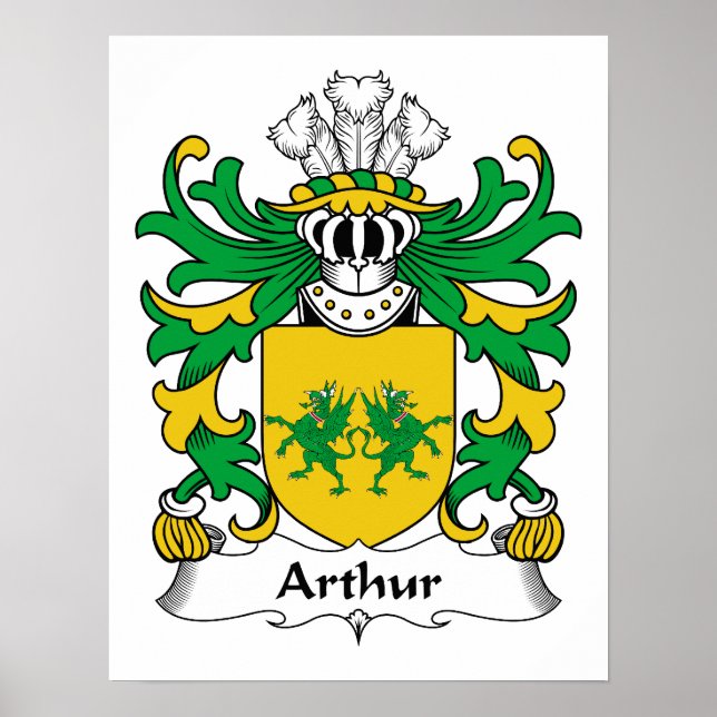 Poster Arthur Family Crest (Devant)