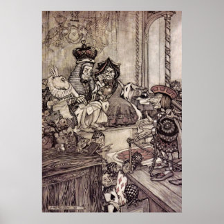 Poster Arthur Rackham Alice Au Pays Des Merveilles