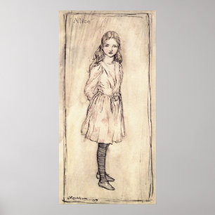Poster Arthur Rackham Alice Au Pays Des Merveilles