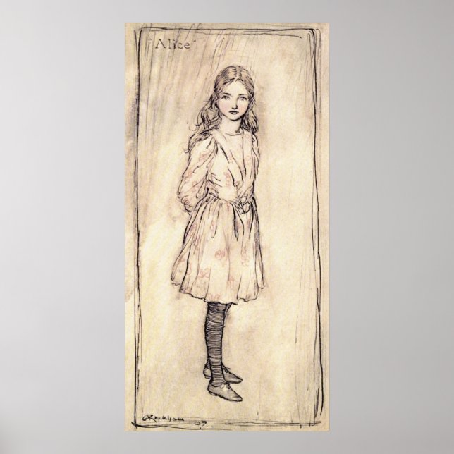 Poster Arthur Rackham Alice Au Pays Des Merveilles (Devant)