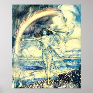 Poster Arthur Rackham - Art vintage de conte de fées
