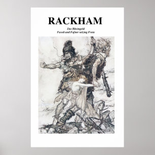 Poster Arthur Rackham - Das Rheingold