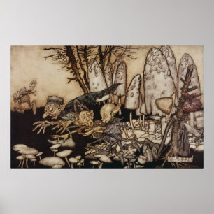Poster Arthur Rackham   Peter Pan à Kensington Gardens