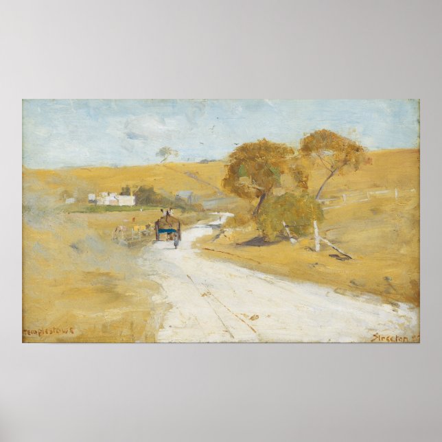Poster Arthur Streeton - À Templestowe (Devant)