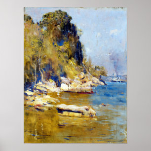 Poster Arthur Streeton de mon camp (crique de Sirius)