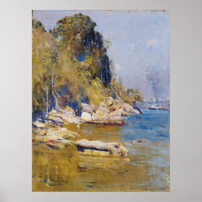 Poster Arthur Streeton - De mon camp (Sirius Cove) (Devant)