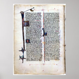 Poster Arthurian Romance Illuminé page.