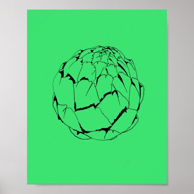 Poster Artichaut (Devant)
