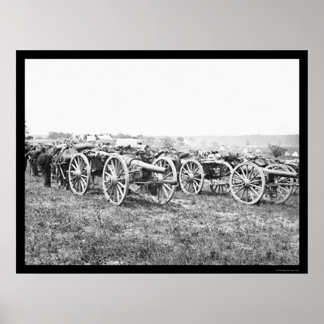 Poster Artillerie à Richmond, VA 1862 (Devant)