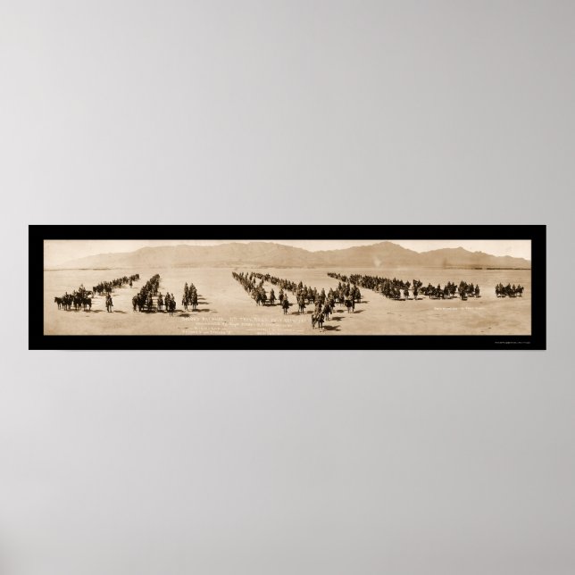 Poster Artillerie El Paso TX Photo 1916 (Devant)