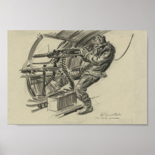 Poster Artilleur de la taille B-17