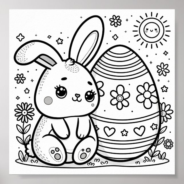Poster Artisanat De Pâques Pour Enfants (Devant)
