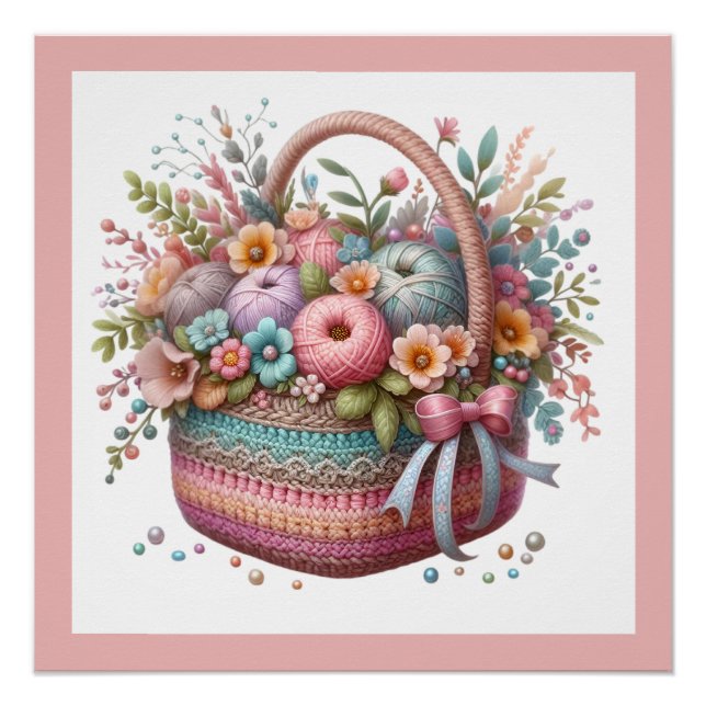 Poster Artisanat tricot Crochet (Devant)