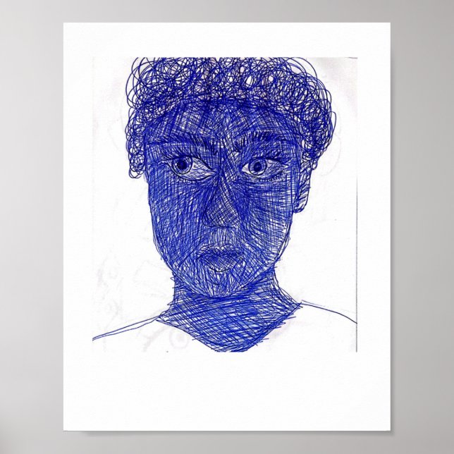 Poster Artista surdo, arte feita á mão, desenhos. (Devant)