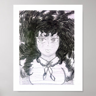Poster Artista surdo, arte feita á mão, desenhos.