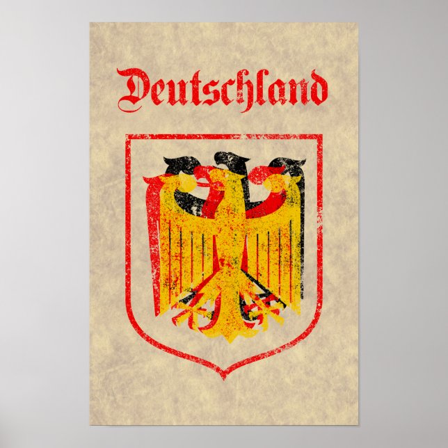 Poster Artiste allemand de l'aigle (Devant)