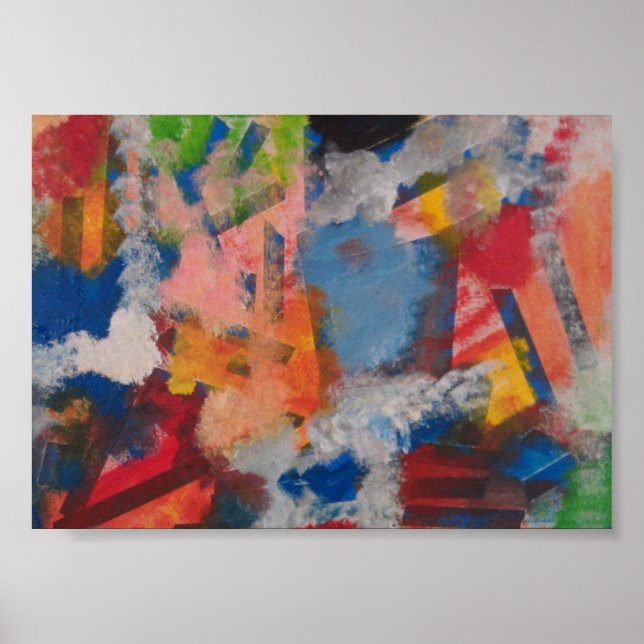 Poster Artiste autiste - Conception abstraite (Devant)